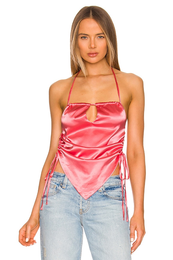Image 1 of Catalina Strappy Cami Top in Peach