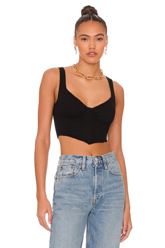 Image 1 of Jia Bustier Top in Black