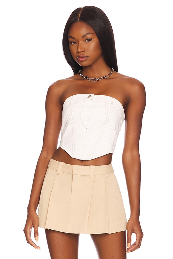 Image 1 of Romina Strapless Top in White
