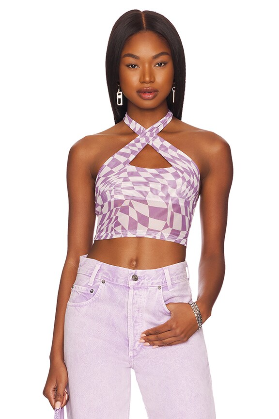 Image 1 of Moira Cross Over Top in Purple