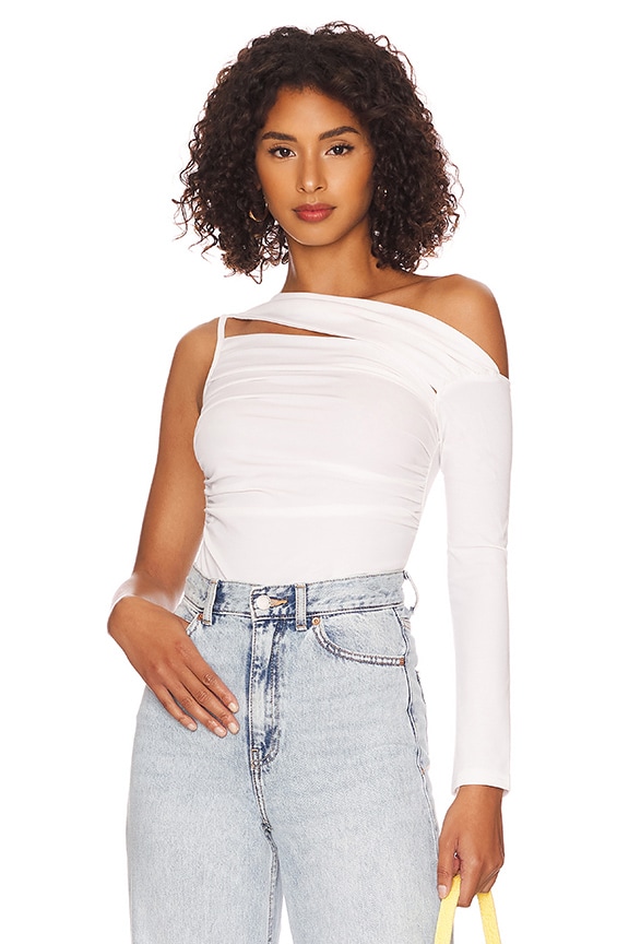 Image 1 of Pixie Asymmetrical Top in White