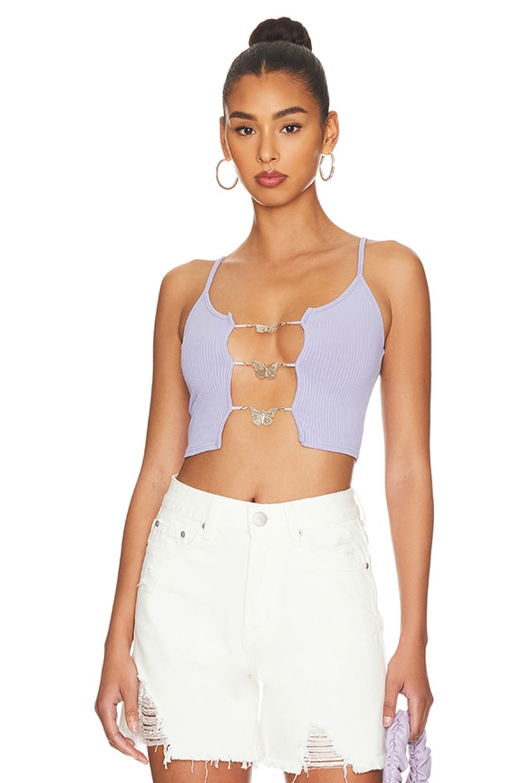 Image 1 of Jhene Butterfly Top in Lilac