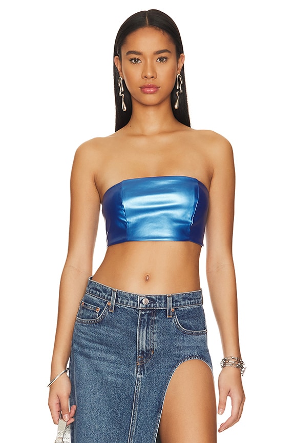 STACY SWEETHEART NECKLINE BUSTIER CROP TOP