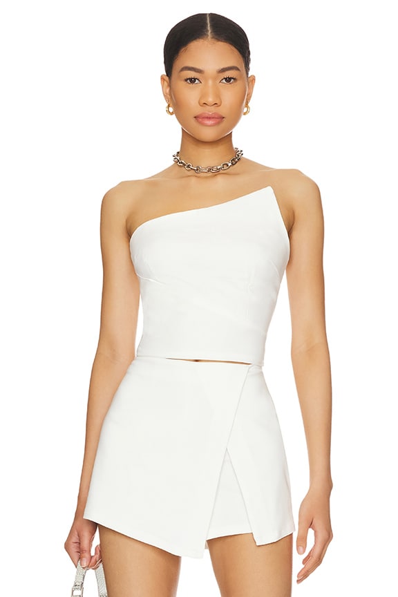Image 1 of Quincy Strapless Top in White