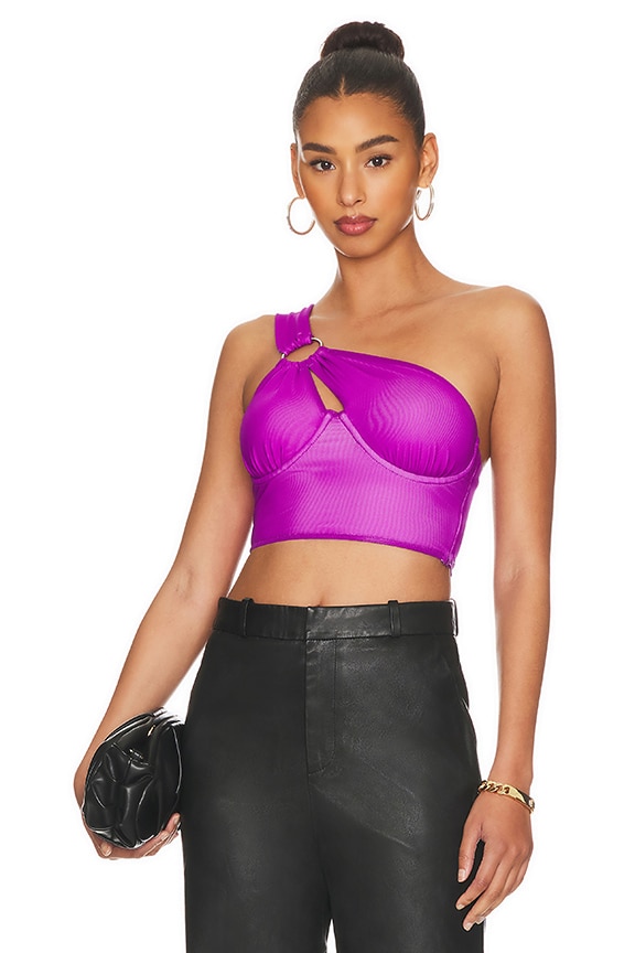 Image 1 of Romy O Ring Top in Purple