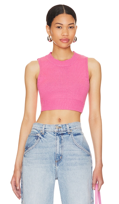 Image 1 of Valeria Crop Sweater in Pink