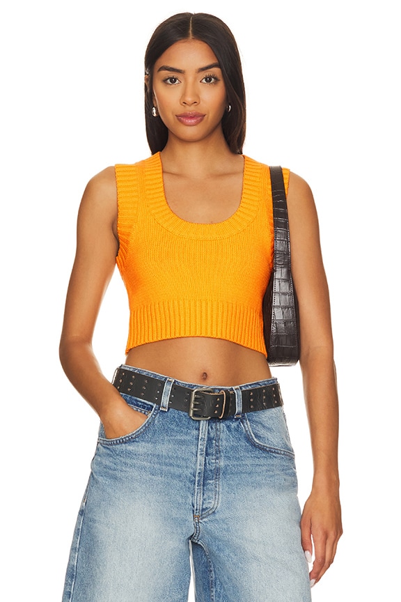 Image 1 of Patricia Sweater Knit Top in Orange