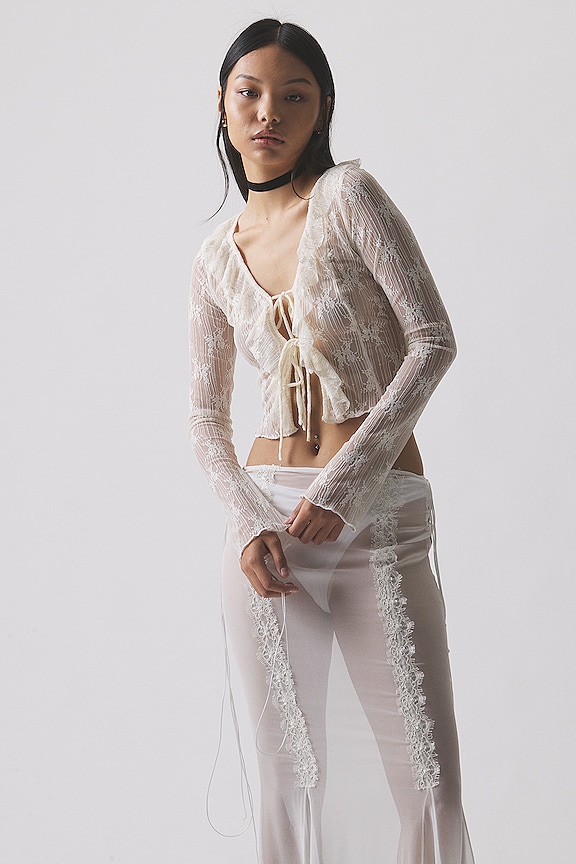 Image 1 of Lily Lace Top in Ivory