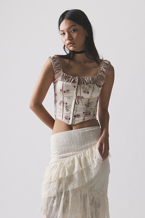 Image 1 of Ani Corset Top in Ivory