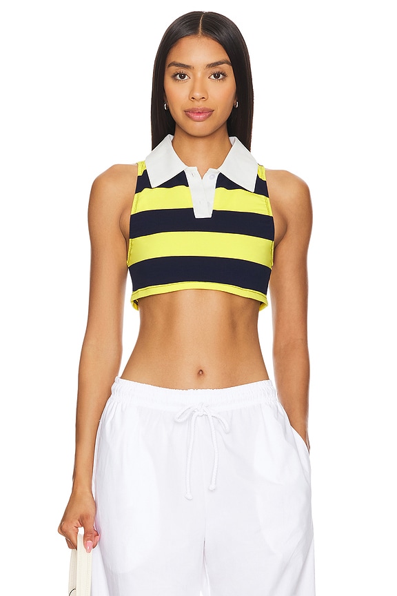 Image 1 of Koko Crop Top in Yellow Multi