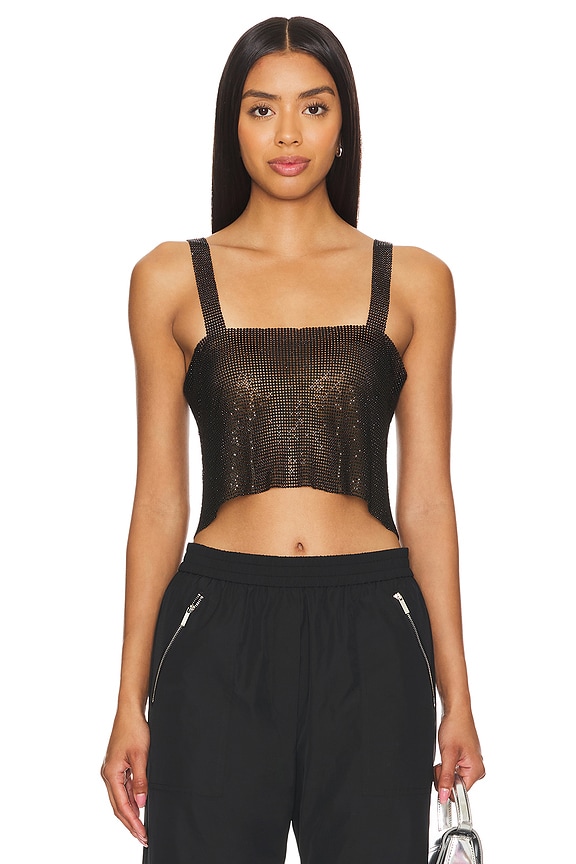 Image 1 of Mackenzie Crop Top in Black