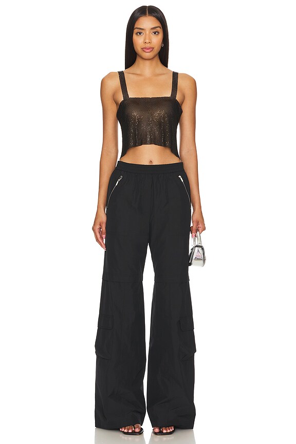 Superdown Mackenzie Crop Top In Black
