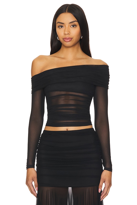 Image 1 of Kami Off Shoulder Top in Black