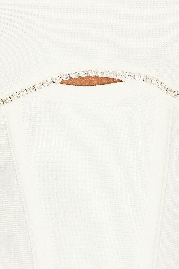 Superdown Gia Corset Top In White