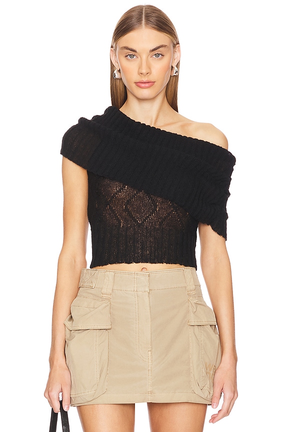 Image 1 of Aubrey Sweater Top in Black