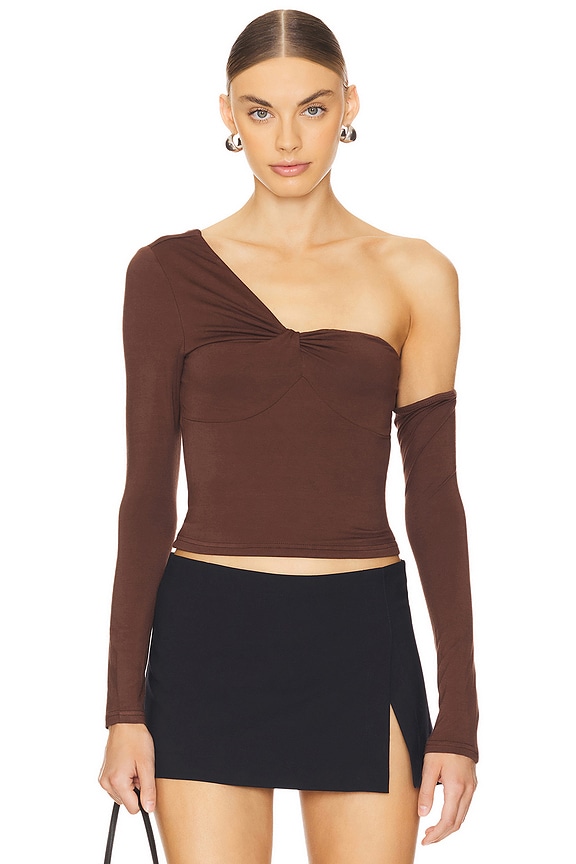 Image 1 of Sable Top in Chocolate Brown