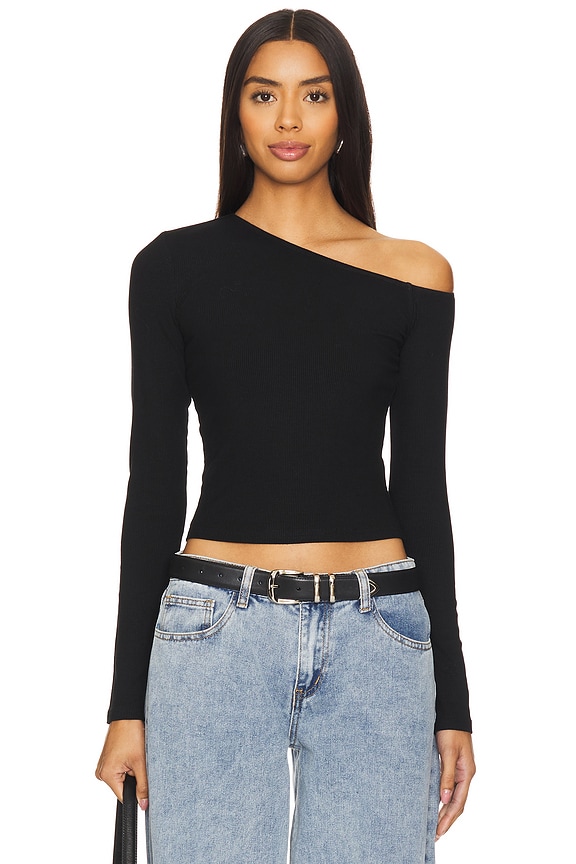 Image 1 of Corinne Off Shoulder Top in Black