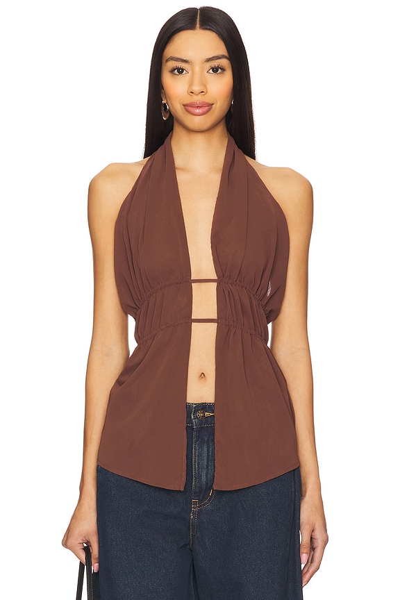 Image 1 of Wren Top in Brown