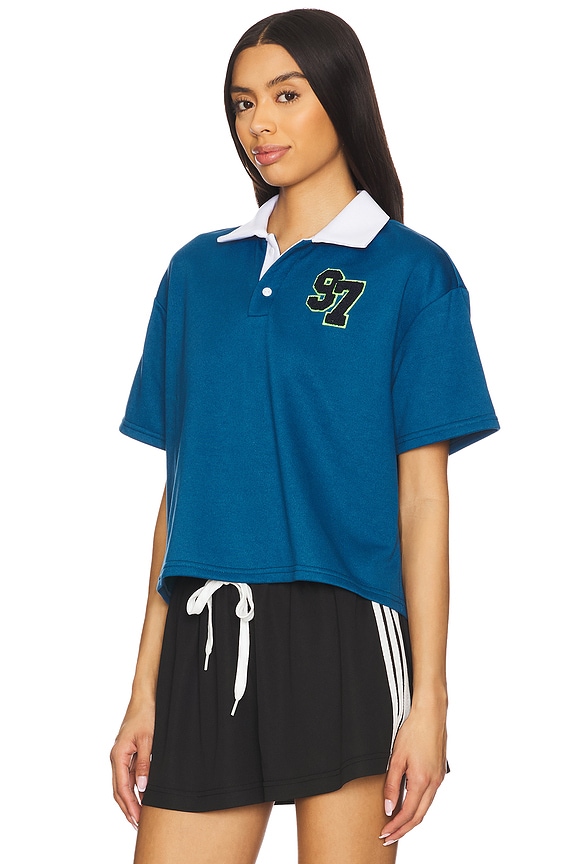 Superdown Alinia Polo Top In Blue