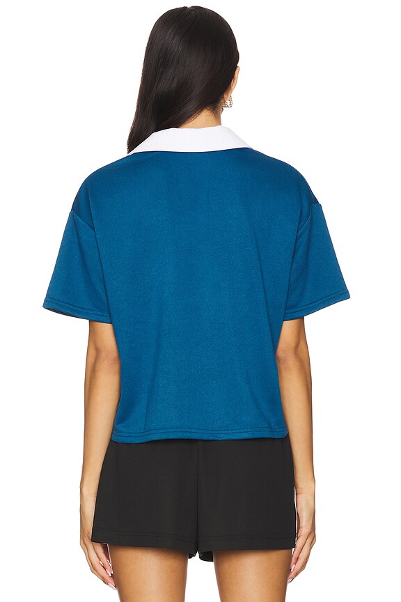 Superdown Alinia Polo Top In Blue