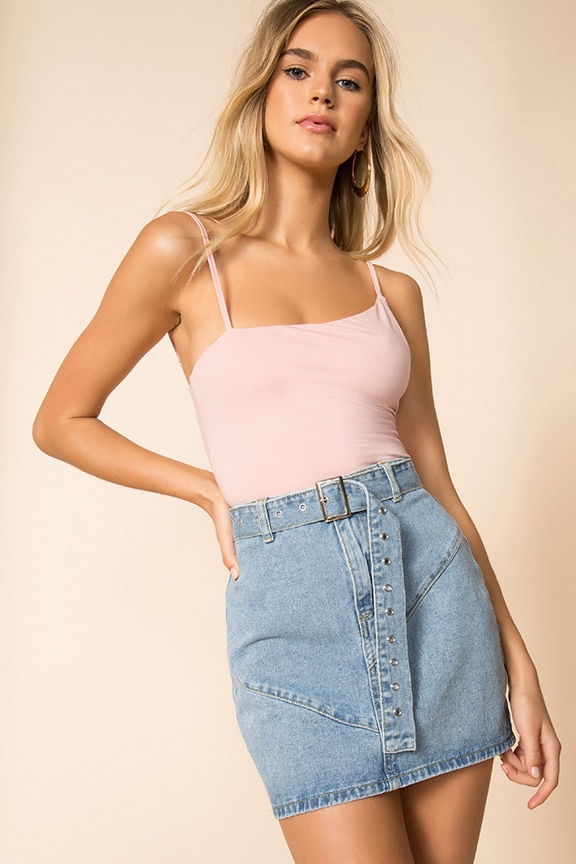 Image 1 of Madelyn Crop Top in Nude