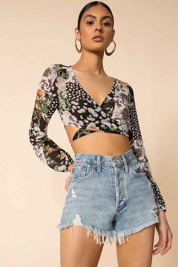 Image 1 of Myla Wrap Top in Floral Multi