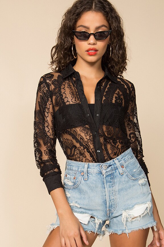 Image 1 of Tustin Snap Front Top in Black