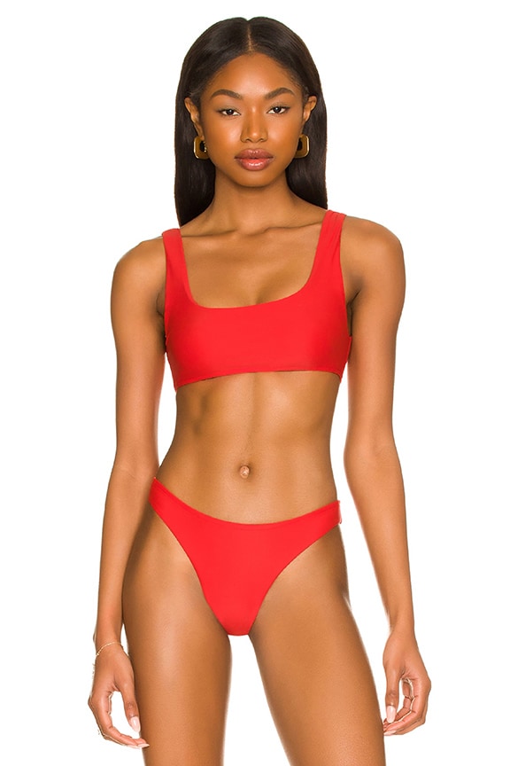 Image 1 of Alexa Bikini Top in Bright Red