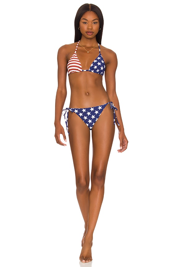 Image 1 of Lyra Swimsuit in Red White Blue