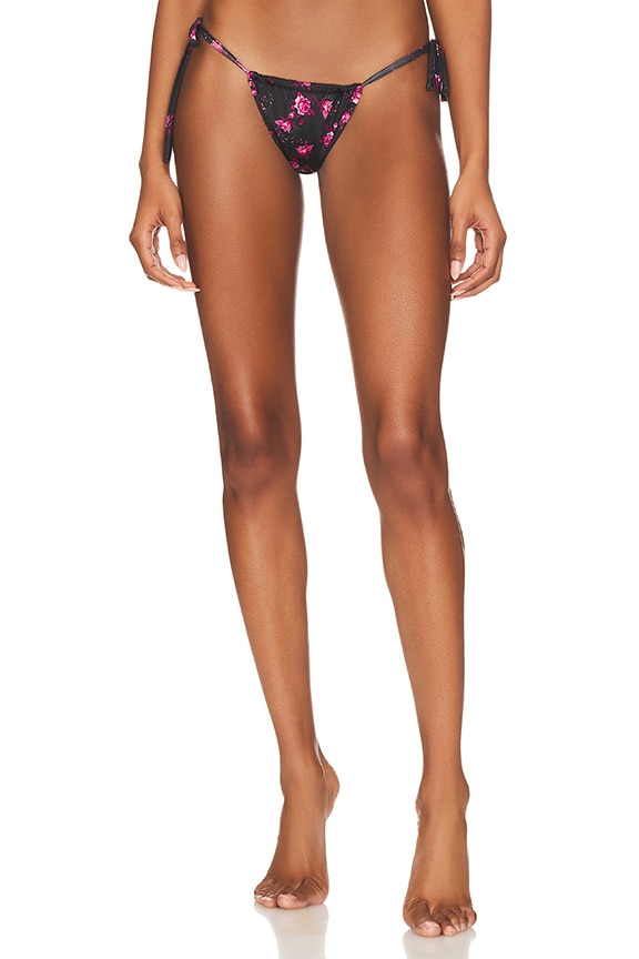 Image 1 of Fay Bikini Bottom in Black Multi