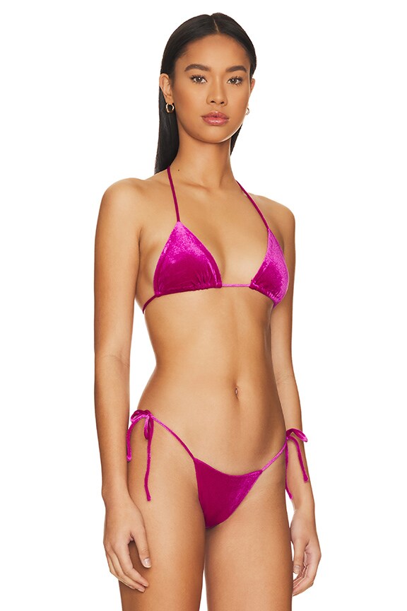 superdown Vanessa String Bikini Top in Pink