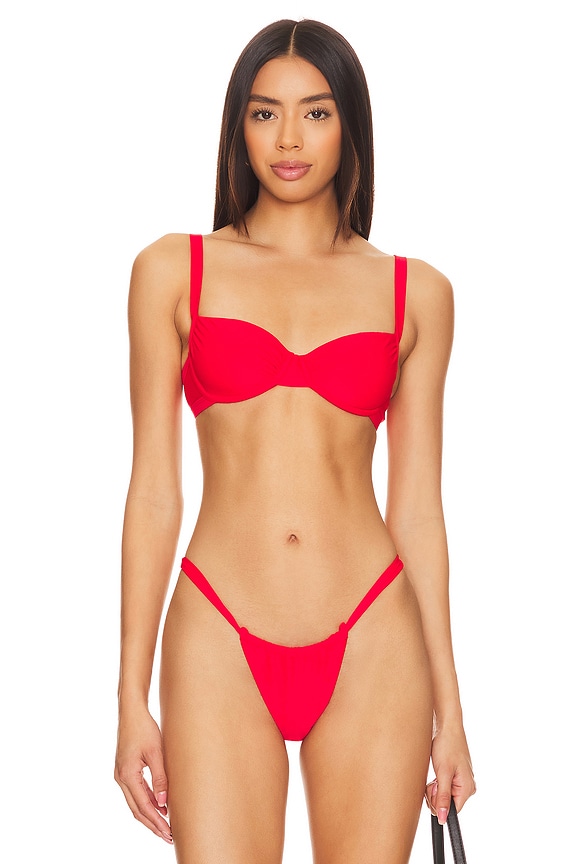 Image 1 of Chiara Bikini Top in Red