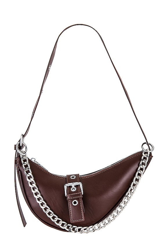 Image 1 of Jade Faux Leather Bag in Brown