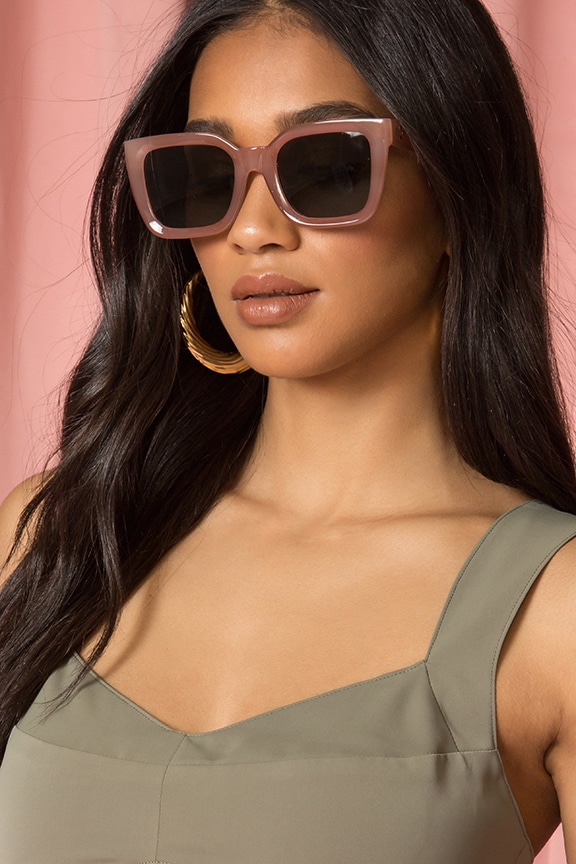 Image 1 of Square Sunglasses in Rose