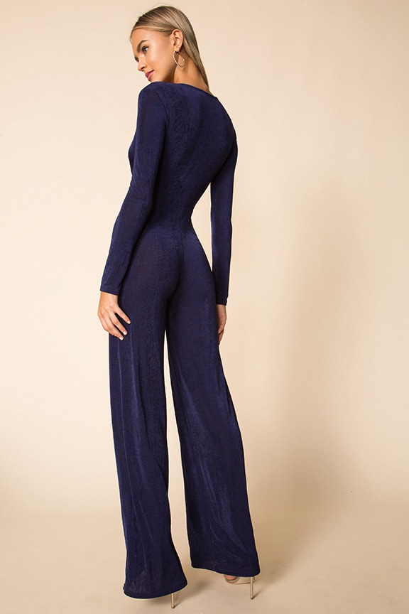 Deep V Plunge Jumpsuit Top