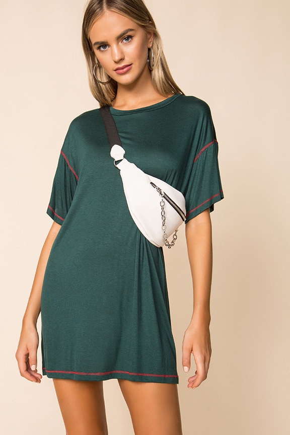 Image 1 of T-Shirt Dress in Teal