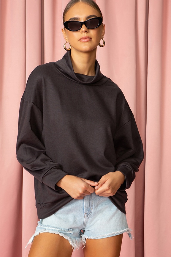 Image 1 of Oversized Sweater in Black