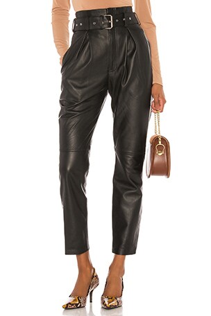 Bruni Leather Pants in Pale Blue | Song 