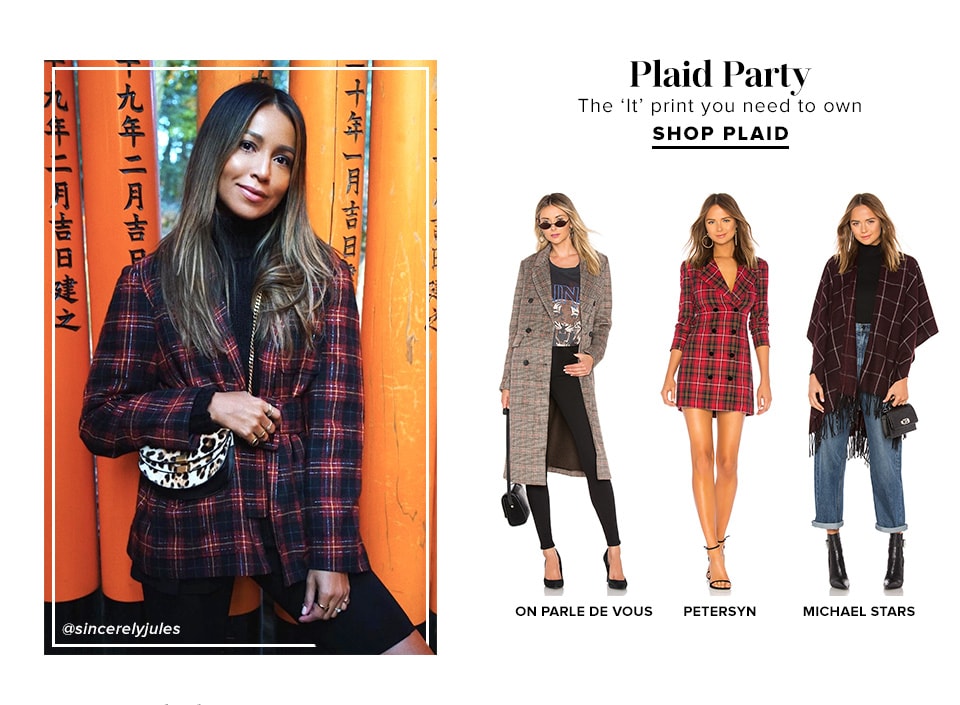 PLAID PARTY. The ‘It’ print you need to own. Shop Plaid.