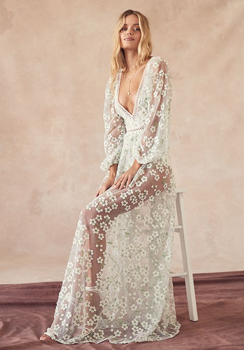 for love and lemons eclair maxi dress