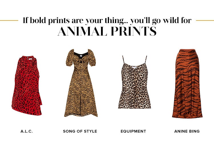 If bold prints are your thing … you’ll go wild for animal prints