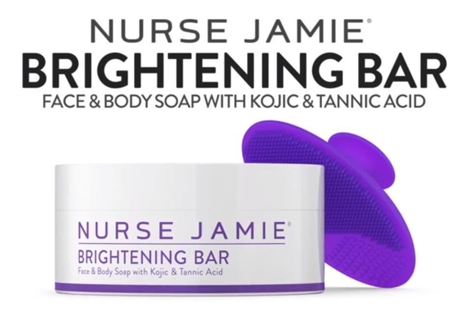 Nurse Jamie Brightening Bar & Exfolibrush Silicone Facial Brush