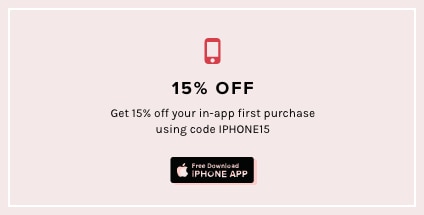 15% off. Get 15% off your in-app first purchase using code IPHONE15