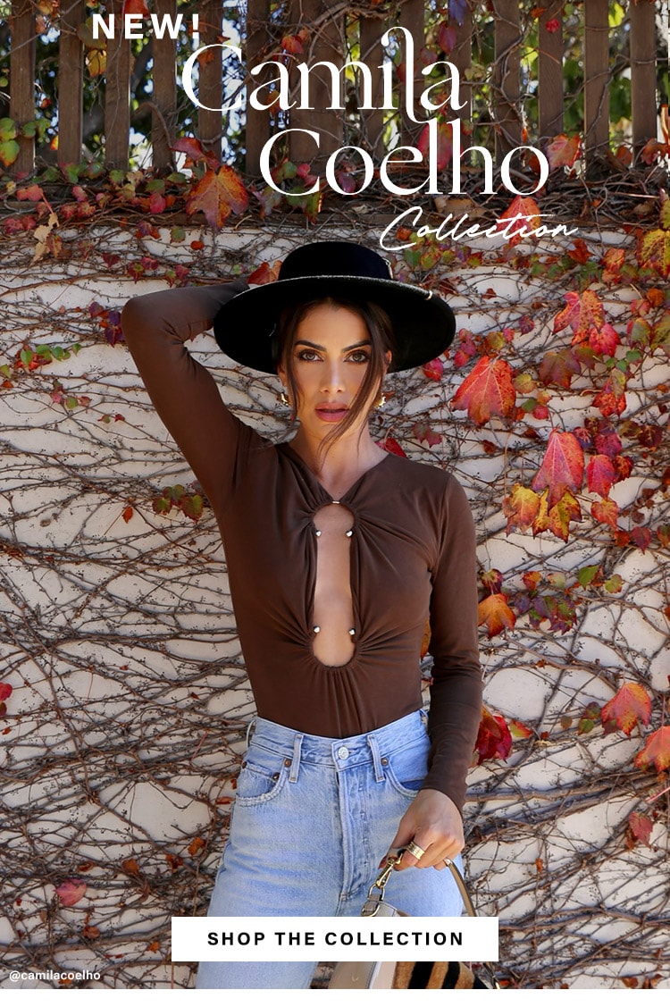 NEW! Camila Coelho Collection: Stand out in sparkles or cozy up in knits, this collection has everything you need this season XO, Camila - Shop the Collection