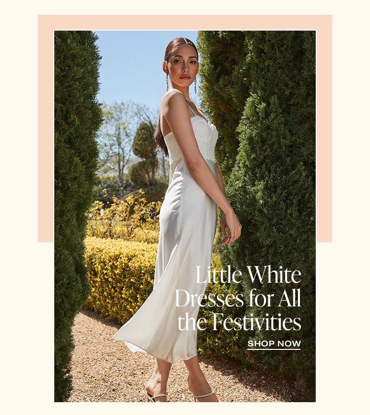 Happily Ever After: Little White Dresses for All the Festivities - Shop Now