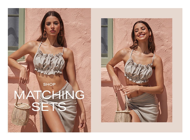 The Perfect Match: Discover these perfectly paired two-piece sets for your most effortless look of the season - Shop Matching Sets