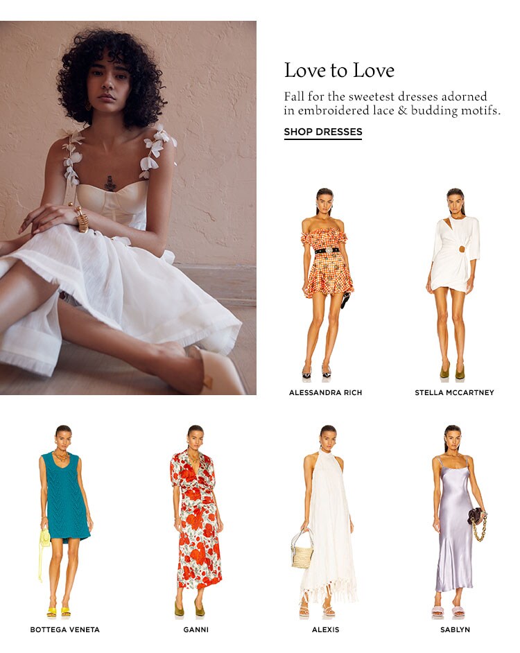 Love to Love. Fall for the sweetest dresses adorned in embroidered lace & budding motifs. Shop Dresses