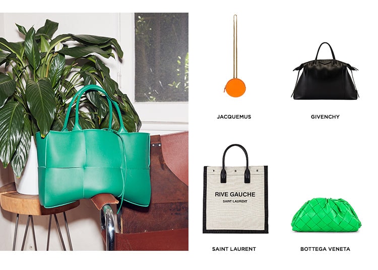 Carry On. Elevated bags from bodega Veneta, saint Laurent, Jacquemus + more. Shop Bags