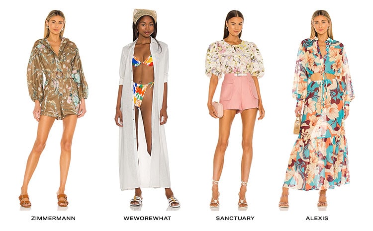  Flower Power: An assortment of pretty petal prints to wear from head-to-toe - think dresses, tops, bottoms, swim & more - Shop the Edit