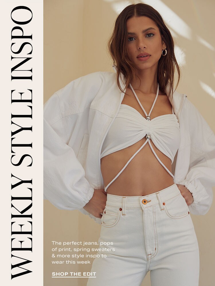 Weekly Style Inspo. The perfect jeans, pops of print, spring sweaters & more style inspo to wear this week. Shop the Edit